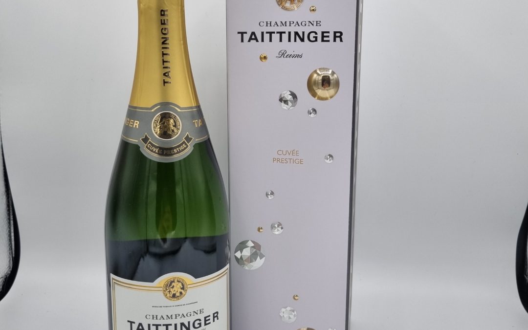 Champagne Taittinger Brut Menton – Brut Prestige.